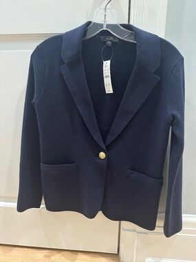 J.Crew Navy Sweater Blazer Jacket XXS NWT